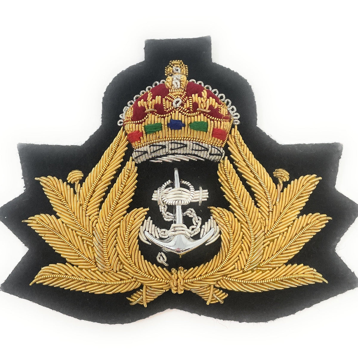 Royal Navy Officers Cap Badge | Embroidered Beret & Cap Badges | Ammo ...