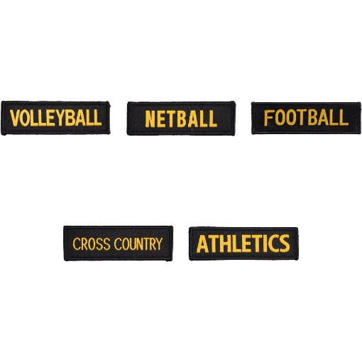 Picture of Cadet National Sports Badges - Gold on Black