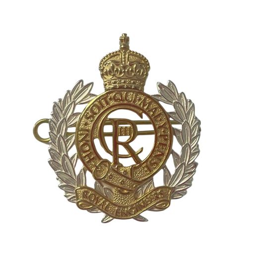 Picture of Cap Badge - Royal Eng. - Officers - Shank & Pin - Tudor Crown