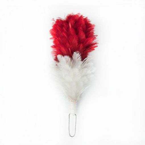 Picture of The Fusiliers Hackle - Red & White - 7"