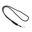 Picture of Royal Gurkha Rifles 4 Knot Black Lanyard - Black - Nickel Clip