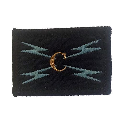 Picture of Air Cadet Radio Specialist Badge - Operator Bronze Badge - Merrow Border - Paper Backing