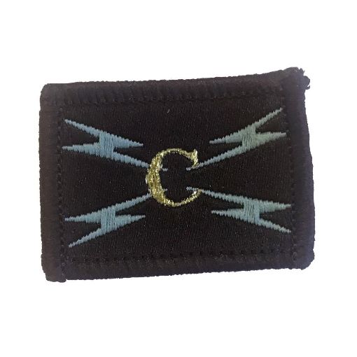 Picture of Air Cadet Radio Specialist Badge - Radio Communications Specialist Gold Badge - Merrow Border - Paper Backing