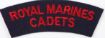 Picture of Royal Marines Cadets Shoulder Title - Red on Blue
