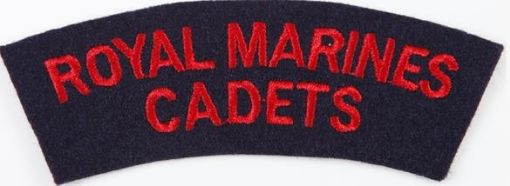 Picture of Royal Marines Cadets Shoulder Title - Red on Blue