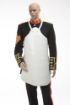 Picture of White Gloss PVC Bass drum apron, nickle fittings