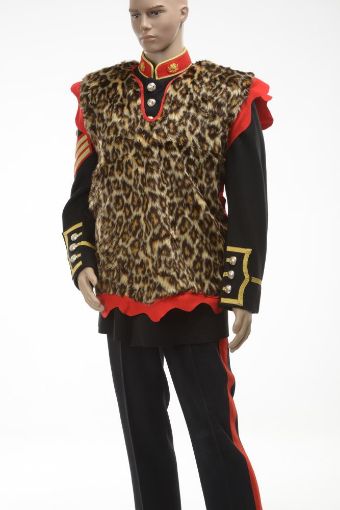 Picture of Apron Body Only Imitation Leopard Scarlet Backing, Consists of the Body only (no Head or Legs).