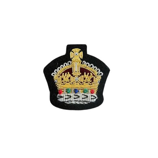Picture of Mess Dress Crown - Staff Sergeant - Gold on Navy Ground - Tudor Crown