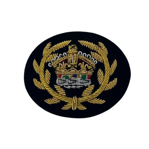 Picture of Mess Dress Crown - Regimental Quartermaster Sergeant - Gold on Black - Tudor Crown