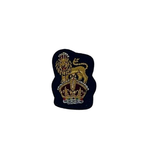 Picture of Staff Officer Forage Cap Badge Navy Ground - Tudor Crown
