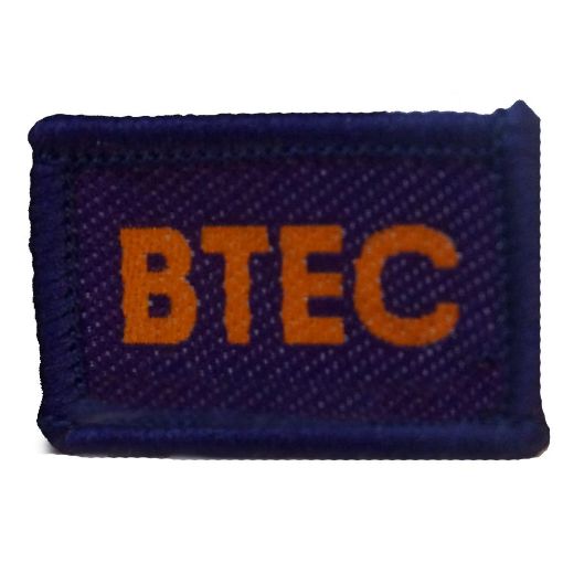 Picture of Cadet BTEC Badge - Orange on Purple- Each 