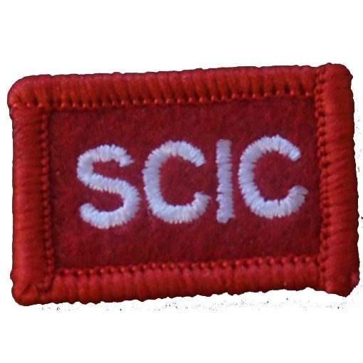 Picture of Senior Cadet Instructors Cadet Badge White on Red (Pack of 10)