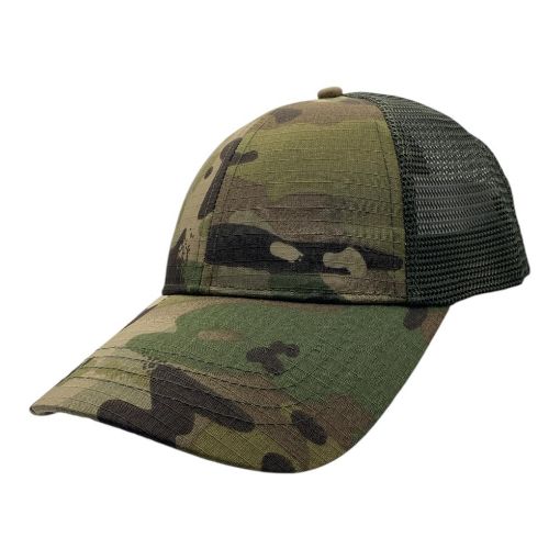 Picture of 1850 - Cap with Olive Mesh Backing  - Adjustable 