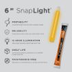 Picture of 12 Hour 6” SnapLight (15cm) Orange lightstick (Cyalume® Branded)