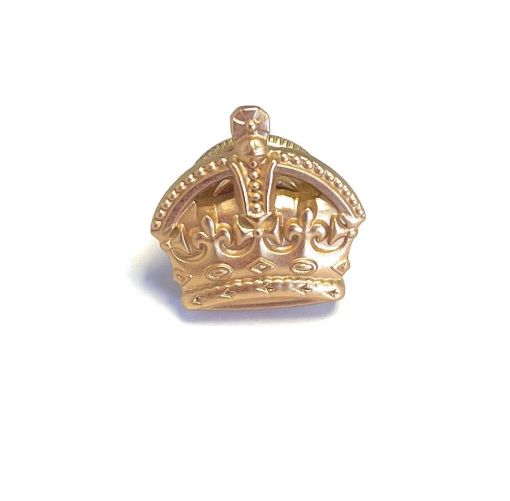 Picture of Rank Crown (3/8) - Dead Gilt Finish - Screw Fitting - Pair - Tudor Crown