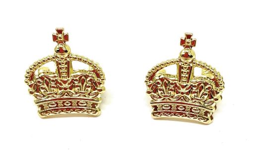 Picture of Metal Crown (3/8) Solid Brass (Pairs) - Tudor Crown