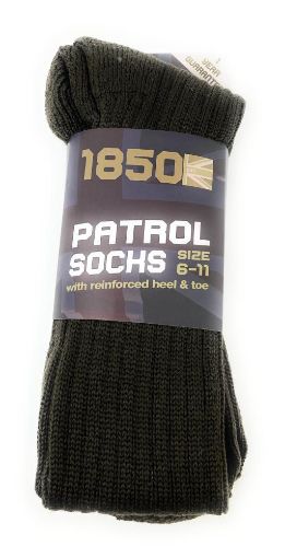 Picture of 1850 - Patrol Socks - Olive 6-11