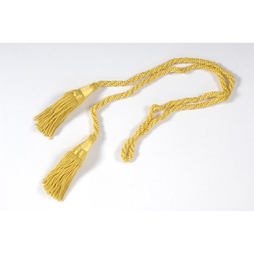 Picture of Cord and Tassels for Colours or Banners - Yellow Silk 