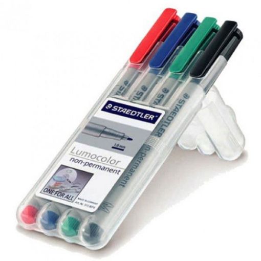 Picture of Staedtler Lumocolour - Non-Permanent 4 Pack - Fine Tip