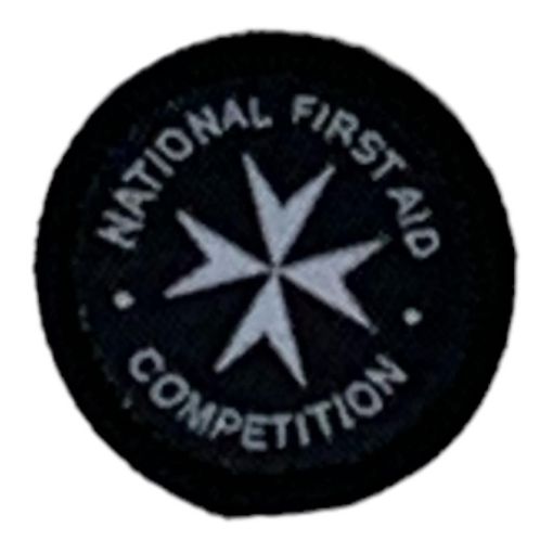 Picture of First Aid National Participation Badge - Black - 30mm - Pack of 10