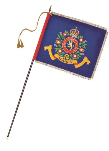 Picture of 42" x 36" ACF Contingent Banner (Regal) - Hand Embroidered
2 1/4 inch Gold fringe 