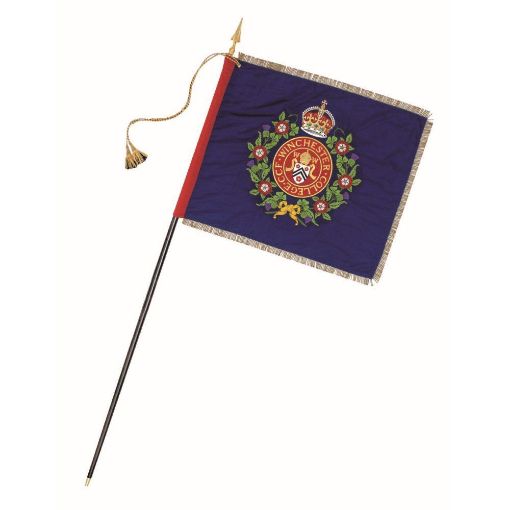 Picture of 42" x 36" CCF Contingent Banner (Regal) Embroidered
2 1/4 inch Gold fringe 