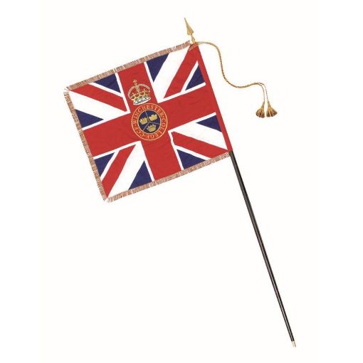 Picture of 42" x 36" CCF Union Banner (Regent) Fully Printed, 2 1/4 inch Gold coloured silk fringe 